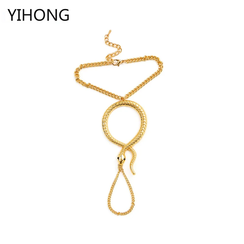 2017 new European popular jewelry, gold bracelets, jewelry chain one snake