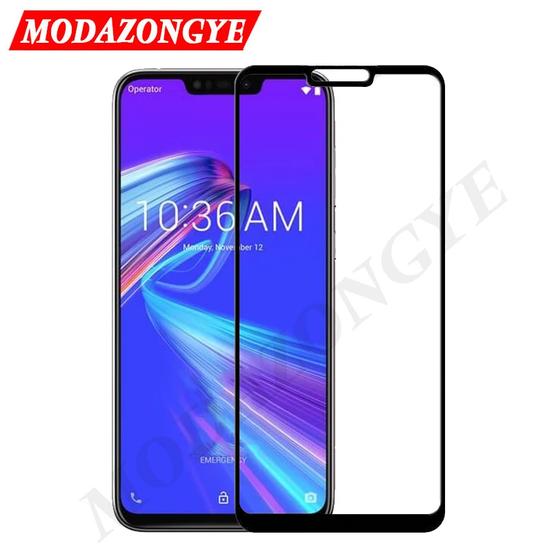 Защитное стекло для Asus Zenfone Max Pro M2 ZB631K закаленное с полным покрытием ZB631KL ZB ZB631 631