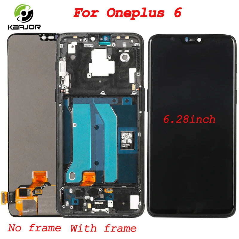 

Display For Oneplus 6 LCD Display Touch Screen High Quality Digitizer Assembly Replacement Screen For Oneplus 6 One Plus 6 6.28