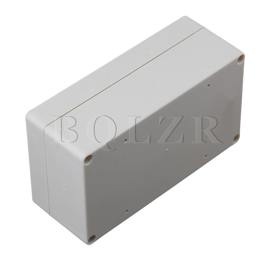 BQLZR Grey White Plastic Waterproof Connector Outdoor Electric Junction