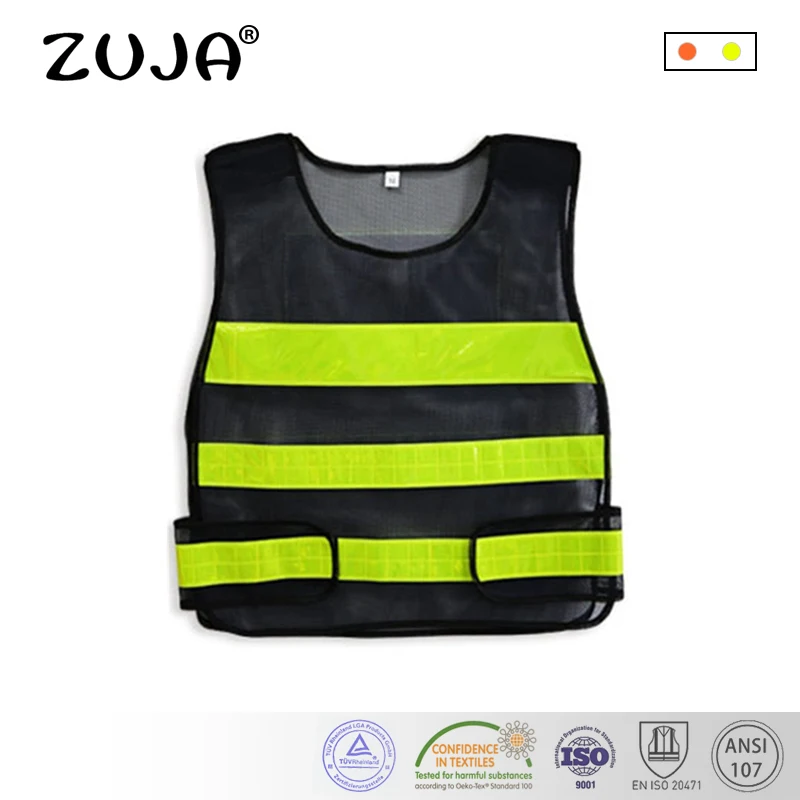 

Adjustable Print Vest Men Vest Company With Crystal Lattice Reflective Logo for Outdoor Work and Sport Delivery