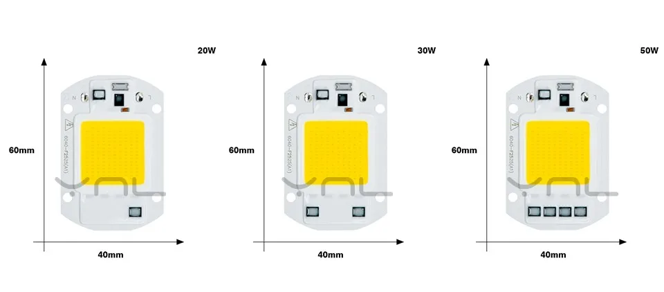 YNL удара светодиодный лампа 20 W 30 W 50 W 70 W 100 W Светодиодный чип бусы 220 V Вход IP65 смарт-ic для DIY светодиодный прожектор