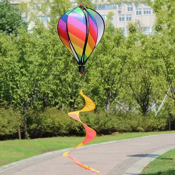

Hot Air Balloon Wind Party Home Decor Spinners Outdoor Hanging Spiral Windmills Garden
