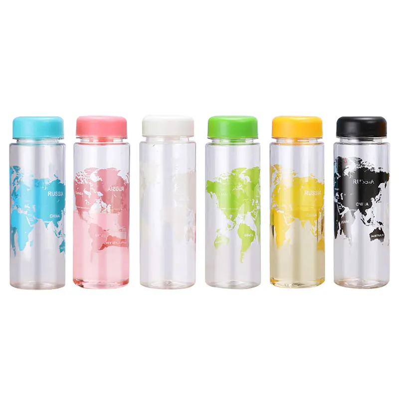 

500ml Outdoor Water Bottle Sports Bottles Eco-friendly Running Hiking Camping Plastic Shaker Water Bottles