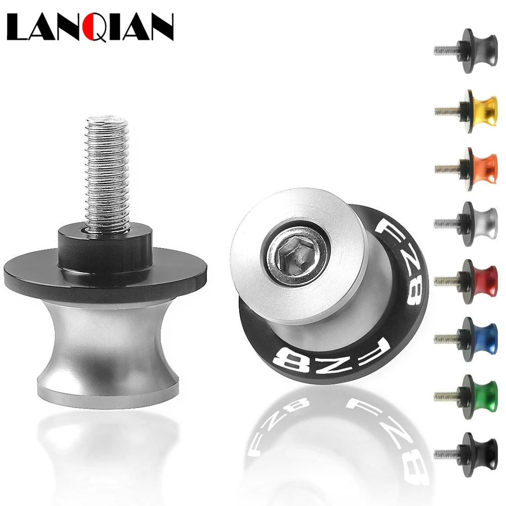 

Motorcycle CNC Aluminum Accessories Swingarm Spools 6MM Motorbike Swing Arm Drop Stand Screw Sliders For Yamaha FZ8 2011 2012