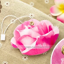 Изготовленный На Заказ Печатный модный ярлык/бирка одежды картон hangtag матовая или глянцевая ламинирование DH5001