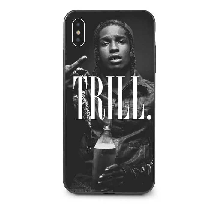 ASAP Rocky Cool Rapper Черный Силиконовый ТПУ чехол для телефона чехол для iPhone 5 5S SE 6 6splus 7 7Plus 8 8 Plus X XS MAX XR 5,8 6,1 6,5 - Цвет: TPU