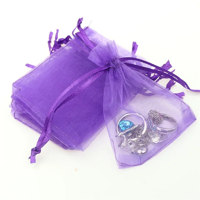 50pcs 10 15cm Organza Bags Wedding Pouches Jewelry Packaging 50pcs 10 15cm Organza Bags Wedding Pouches Jewelry Packaging Nice Gift Bag Multicolor Tulle
