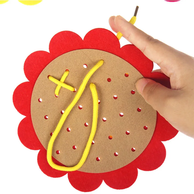 

Teaching Kindergarten Manual DIY Weave Cloth Baby Early Learning Education Toys Montessori Teaching Aids Math Toy