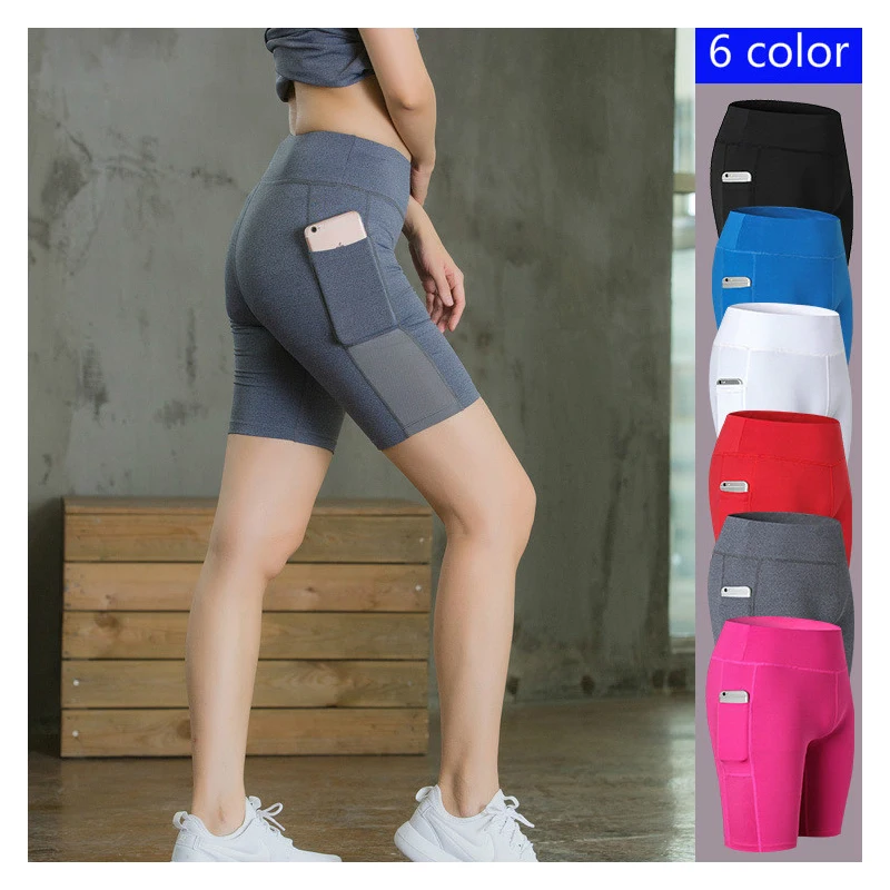 Pantacourt De Yoga Pour Femme Avec Poches Pour Course à Pied