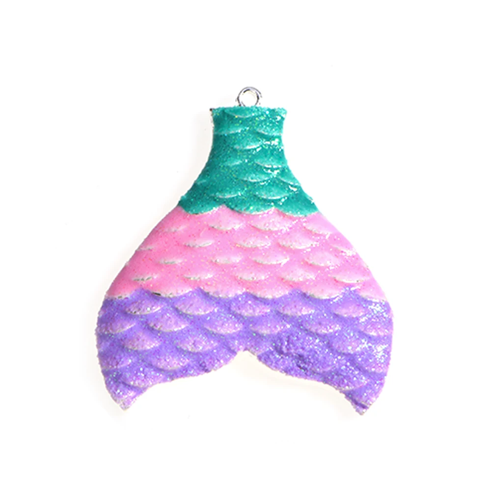 

Mermaid Tail Pendants for Chunky Bubblegum Necklace Shiny Planner Charms for Women Jewelry Making Party Favors Gifts for Girls