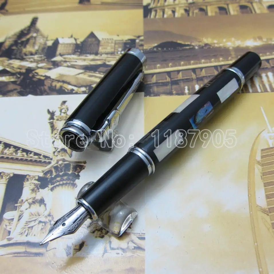 Глубоководная яркая жемчужина в виде ракушки перьевая ручка Jinhao 18KGP М перо ручка