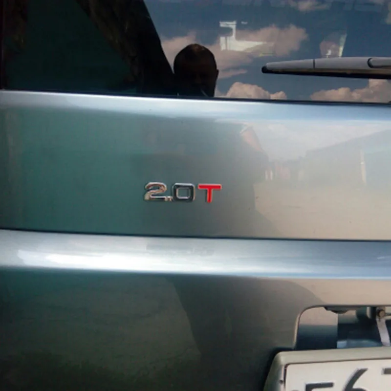 Автомобильная Наклейка 3D металлическая 1,6 T 1,8 T 2,0 T 2,8 T логотип наклейка эмблема значок наклейки для VW Mazda benz TOYOTA BMW Ford audi Kia Стайлинг автомобиля