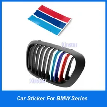 Автомобильная наклейка на переднюю решетку значок/M 3 цвета эмблема наклейка для BMW 1 3 5 6 7 серии X1 X3 X5 X6