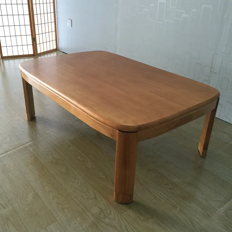 Japanese Kotatsu Coffee Table Rectangle 120cm Natural Finish Living Room Furniture Foot Warmer Heated Low Floor Table Wooden Japanese Kotatsu Coffee Table Rectangle 120cm Natural Finish Living Room Furniture Foot Warmer Heated Low Floor Table Wooden