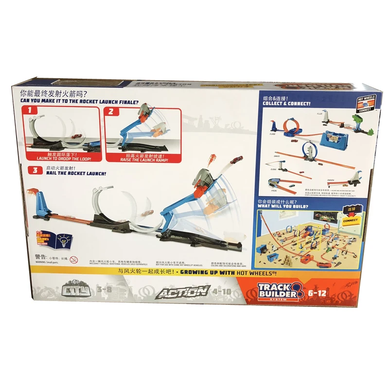 Новинка Игрушечный трек Hot Wheels Hotwheels запуск ракет трюк различные скачки трека