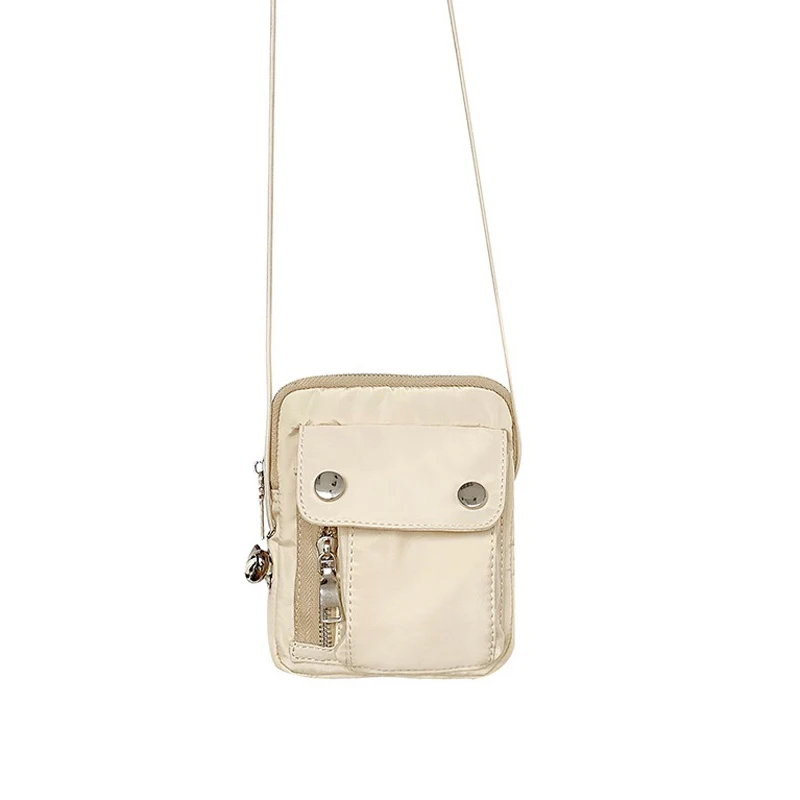 

2019Women Mini Phone Bag Brand Designer Ladies Crossbody Shoulder Bag Street Style Canvas Chest Waist Bag Nylon Purse Whole Sale
