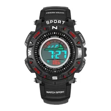 Erkek коль saati водостойкие мужские спортивные часы Multi-function цифровые электронные часы наручные часы
