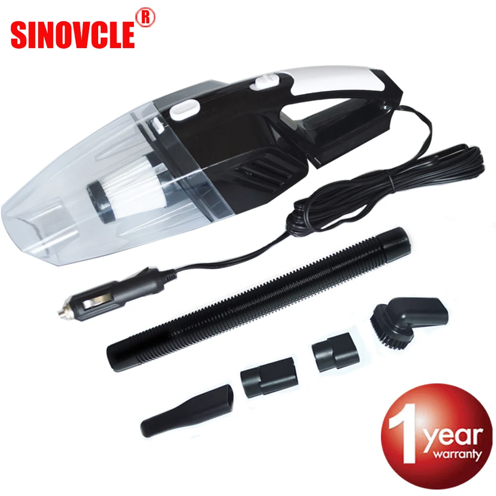 

SINOVCLE Dry Dual-Use Car Vacuum Cleaner 12 V 120 W with 3 colors select Strong Power Auto Portable Vacuums Cleaner Dust Filter