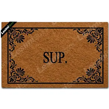 

Welcome Doormat Funny Floor Pad Sup Door Mat Decorative Home Indoor Outdoor Kitchen Bathroom Non-Slip Doormat 18"x30"
