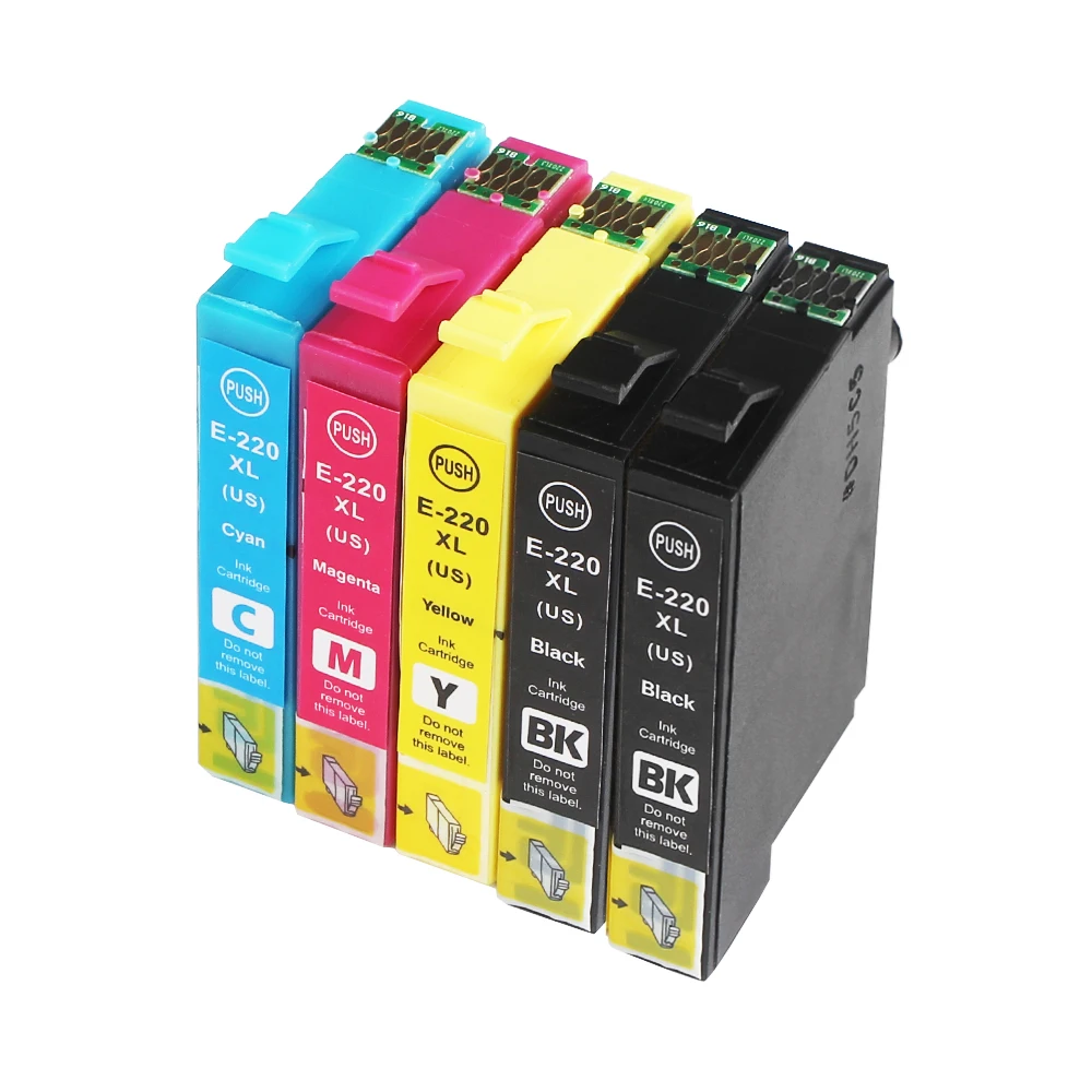 Cartuchos de tinta para impresora Epson T220 T220XL, recambio de tinta para  impresora Epson 220, 220XL, T2201, WorkForce, WF 2630, WF 2650, Expression,  Home, WF 2660, XP 320, 5 XP 420|ink cartridge|ink