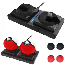 Rend переключатель NS Poke ball plus контроллер Pokeball Eevee блок питания с двумя портами type-C зарядная док-станция статическая зарядная подставка