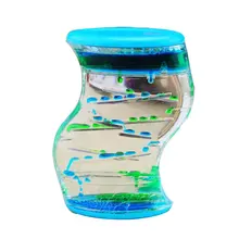 Водяное движение Подвеска для жидкостей таймер, сенсорная игрушка-Непоседа, разноцветная настольная игрушка Успокаивающая сенсорная Непоседа, расслабляющая настольная игрушка