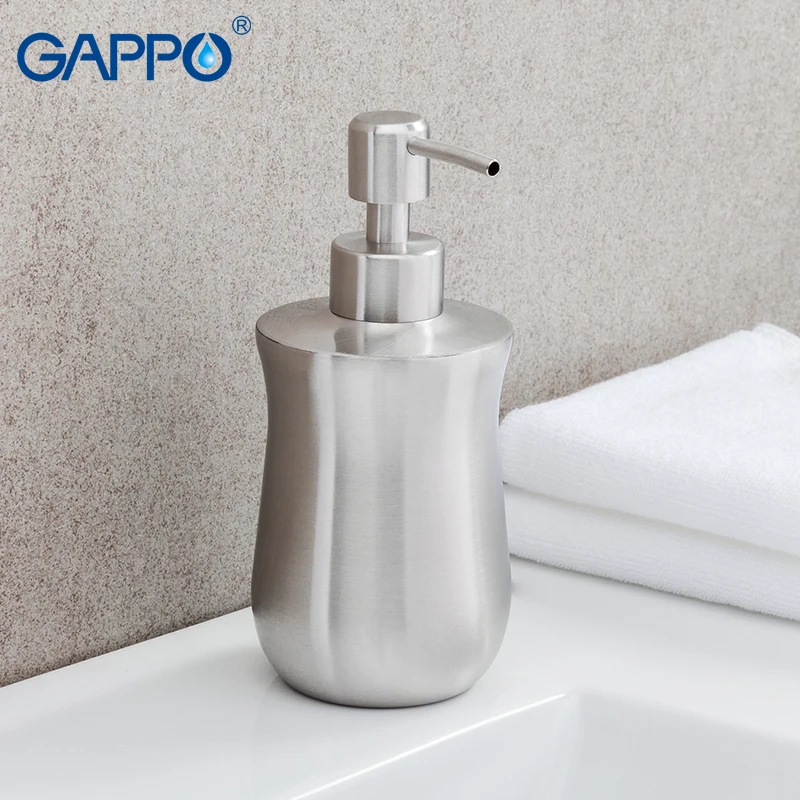 

GAPPO liquid soap dispensers fat stainless steel bathroom soap pump emulsion bottle bath accessories soap pump dispensers