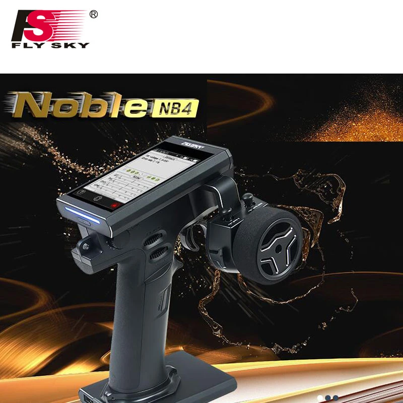 

FLYSKY FS-NB4 FS NB4 Transmitter 2.4G 4CH Noble Radio Controller With FGR4 Receiver HVGA 3.5 inch TFT Color For RC Car / Boat