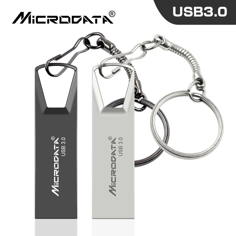 Высокоскоростная USB 3 0 металлическая Флешка 16 ГБ 32 64 Гб 128 Водонепроницаемая usb
