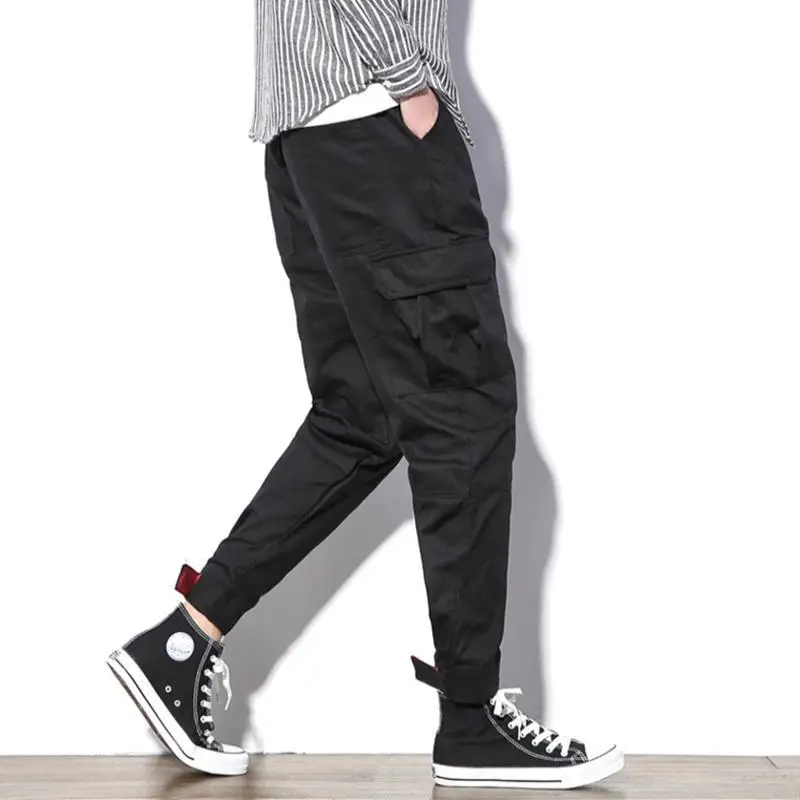 Японская уличная одежда, брюки-карго в Военном Стиле, мужские Модные Военные Брюки с эластичной резинкой на талии, большие размеры 5XL, летние мужские штаны XXXXL