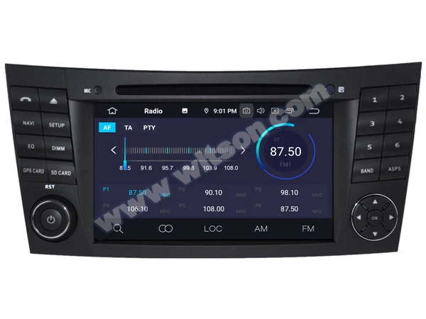 Cheap 7" Android 9.0 OS Car DVD Multimedia Navigation GPS Radio for Mercedes-Benz E-Class W211 2002-2009 & CLS-Class W219 2004-2011 1