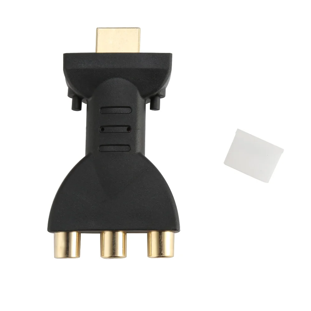 Позолоченный HDMI до 3 RGB RCA видео и аудио адаптер AV компонентный конвертер 720P 1080P цифровой сигнал для HDTV DVD
