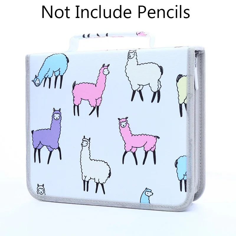 Günstige Schule Bleistift Fall 120 168 216 Löcher Pencilcase Beruf Stift Box Straf für Kid Bunte Kunst Tasche Große lagerung Pouch Strafen