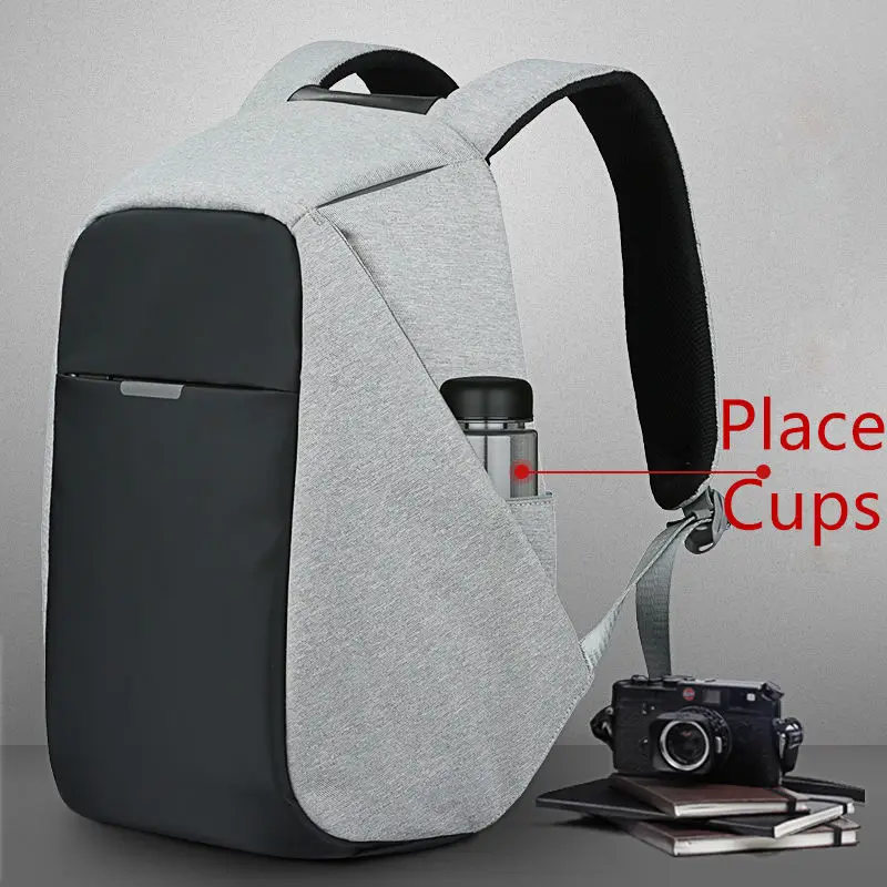 Anti Theft Backpack Travel Bags With Usb Charger Cut Proof Hidden Anti Theft Backpack Travel Bags With Usb Charger Cut Proof Hidden Zipper Secret Pockets Cases For Laptop Mobile Phone Cup In Smart Accessories From