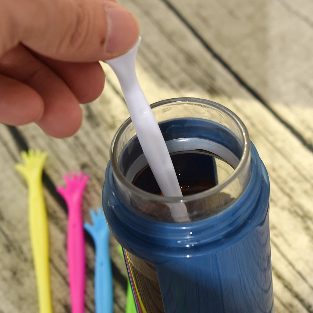 Пластиковая кофейная мешалка палочка для перемешивания соков бар многоразовые размешиватели напитков инструмент 5 шт