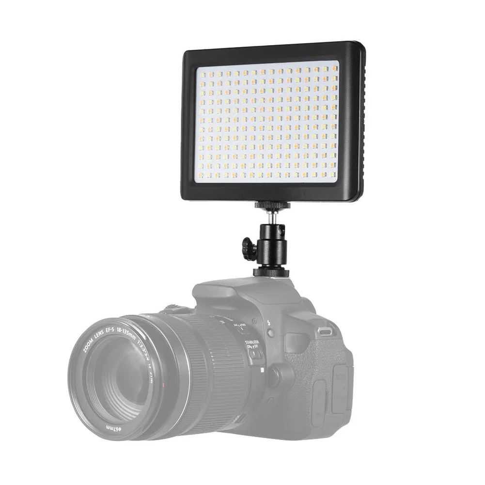 

Lithium Battery Black Dimmable 192 LED Camera Video Fill Light Photography Panel Lamp Super Bright Hot Shoe Mount For DSLR