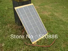 10 W Células solares del panel solar de 10 Vatios 12 Voltios Fuente Del Jardín Del estanque del Cargador de Batería + Diode