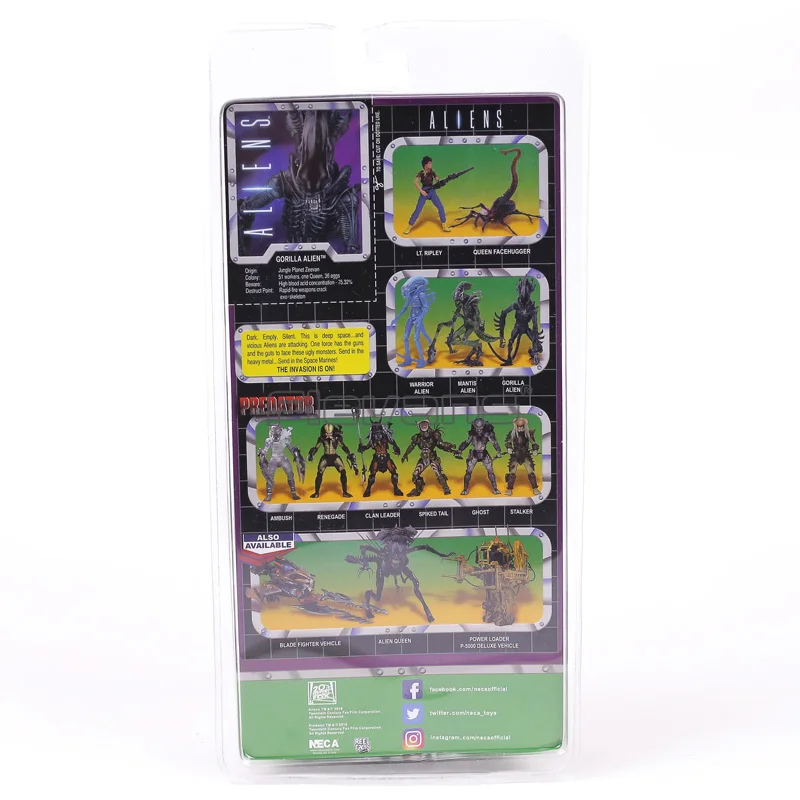 Инопланетянин NECA Series 10 Gorilla Mantis Alien queen Face Hugger ПВХ фигурка Коллекционная модель игрушки