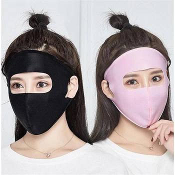 

Men and Women Ice Silk Can Be Cleaned UV Protection Spring and Summer Thin Section Sunscreen Full Face Mask