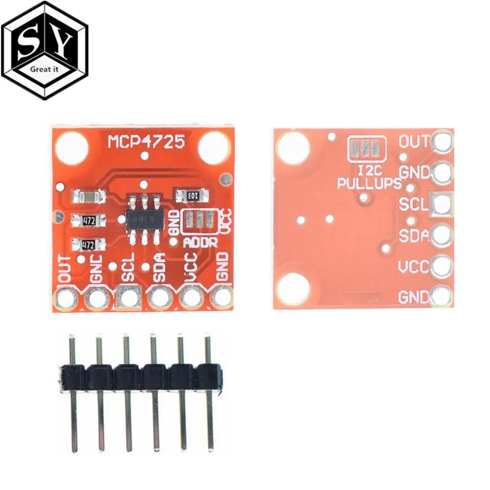 

1PCS Great IT MCP4725 I2C DAC Breakout module development board