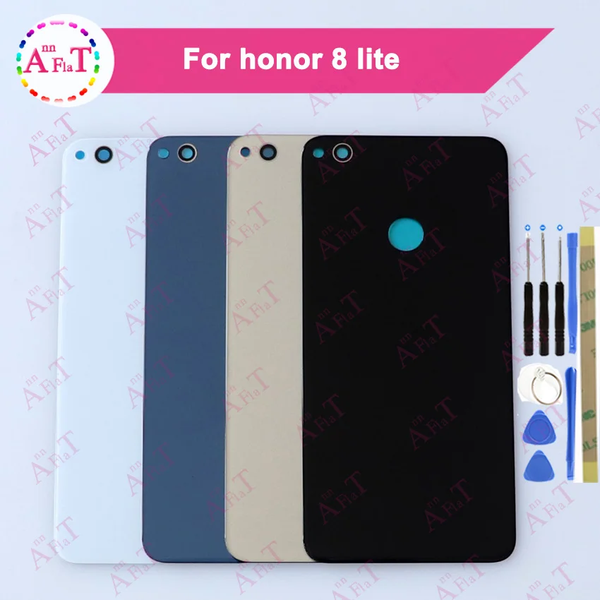 

For Honor 8 Lite Back Glass Battery Cover For Huawei Honor 8 Lite Back Glass Cover Honor8 Lite Rear Door Housing Case Panel