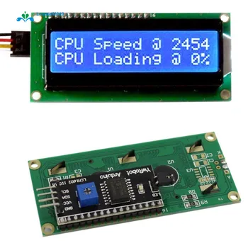1Pcs Blue Display IIC I2C TWI SP I Serial Interface 1602 16X2 Character LCD Module
1Pcs Blue Display IIC I2C TWI SP I Serial Interface 1602 16X2 Character LCD Module