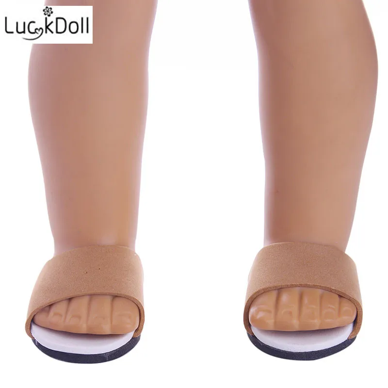 Luckdoll рекламные куклы мини-тапочки fit 18 дюймов американская кукла женщина и 43 см аксессуары для детской куклы игрушки для детей
