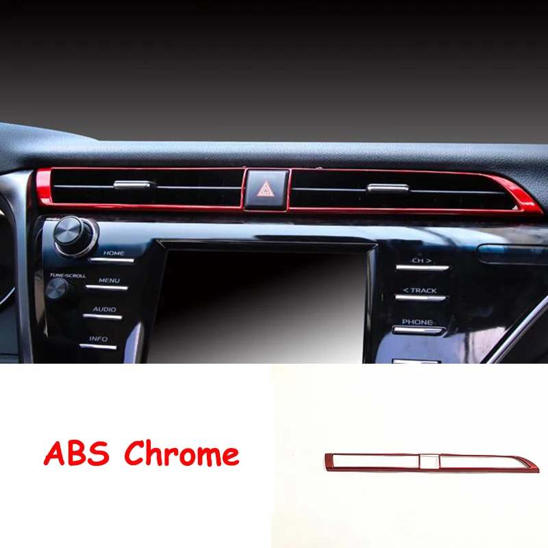 ABS Plastic For Toyota Camry 2018 2019 font b Car b font middle air outlet Decoration