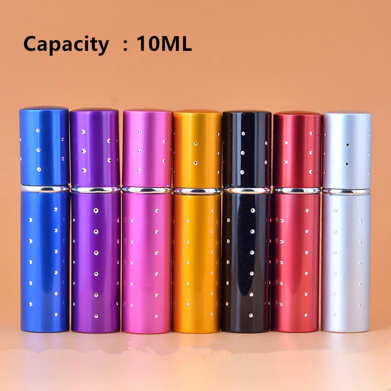 

100 шт./лот 10 мл многоразовые флаконы для духов распылитель пустые стеклянные флаконы для духов с распылителем 5 мл парфюмерная бутылка мини для путешествий