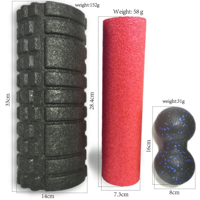 

EPP Gym Fitness Yoga Foam Roller Peanut Ball Set Pilates Block Peanut Massage Ball for Therapy Relax Exercise Relieve Stress