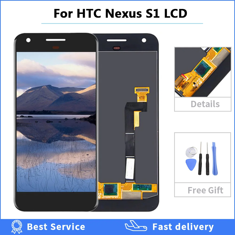 

100% tested 5.0" For HTC Nexus S1 Display For Google Pixel LCD Touch Screen Digitizer Assembly Replacement LCD with tools