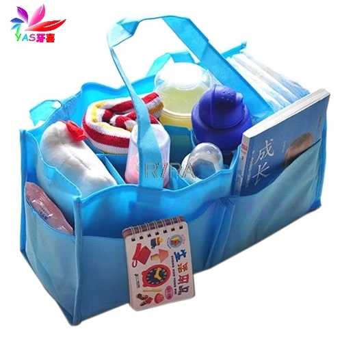 Детская Бутылочка для хранения молока практичная сумка для мамы подгузник сумка органайзер-TwZ - Цвет: Blue
