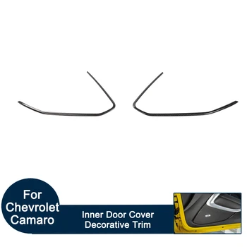 

Fit For Chevrolet Camaro 2017+ 100% Brand New Original Inner Door Cover Decorative Trim ABS Carbon Fiber Auto Accessories